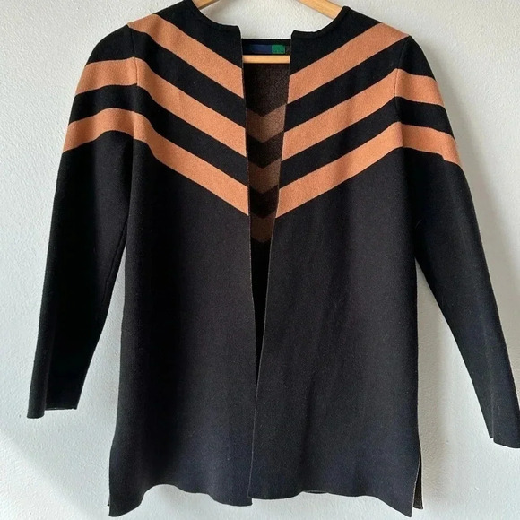 Ava Black & Tan Cardigan - Picture 1 of 9